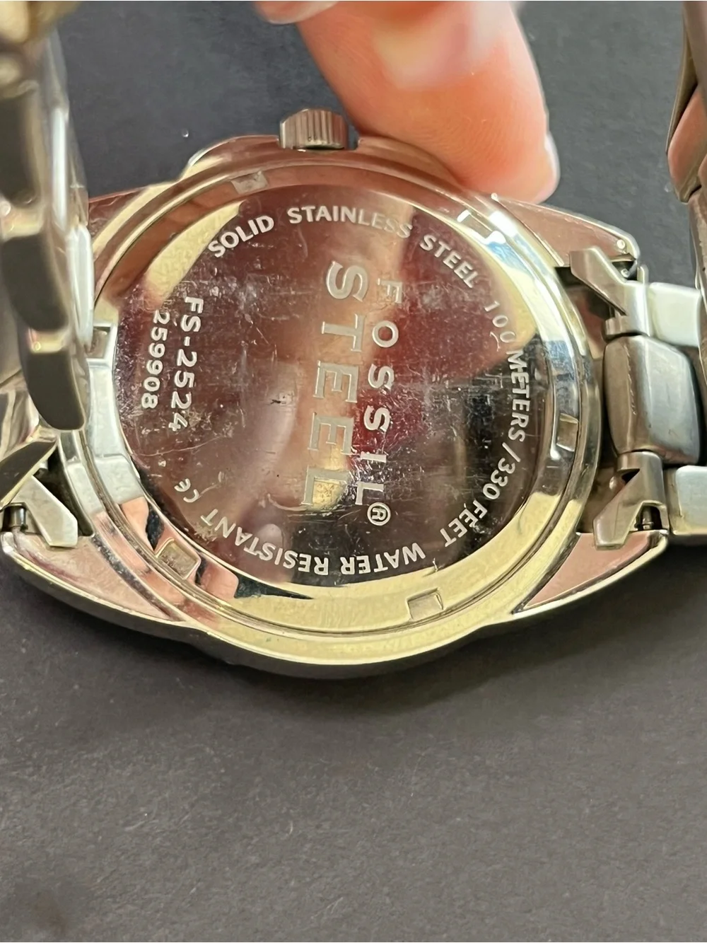 Fossil stainless steel